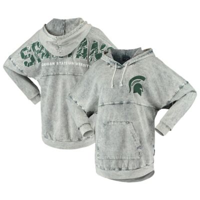 NCAA Michigan State Spartans Mineral Wash Hoodie Long Sleeve T-Shirt