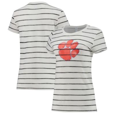 NCAA Clemson Tigers Ideal Stripe Tri-Blend T-Shirt
