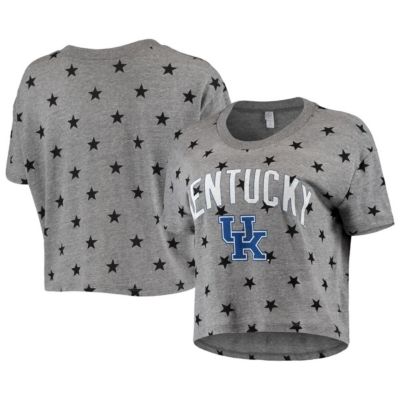 NCAA Kentucky Wildcats Headliner Stars Cropped Tri-Blend T-Shirt