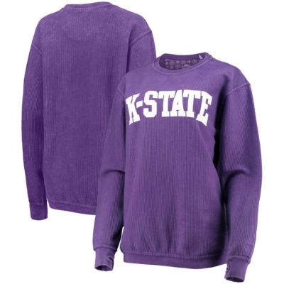 NCAA Kansas State Wildcats Comfy Cord Vintage Wash Basic Arch Pullover Sweatshirt