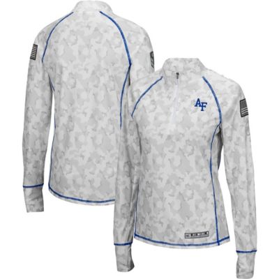 NCAA Air Force Falcons OHT Military Appreciation Officer Arctic Fitted Lightweight 1/4-Zip Jacket
