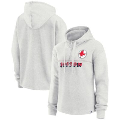 Boston Red Sox MLB Fanatics Boston Sox True Classics Legacy Quarter-Zip Hoodie