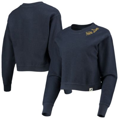 NCAA Notre Dame Fighting Irish Corded Timber Cropped Pullover Sweatshirt