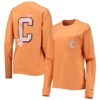 NCAA Clemson Tigers Pocket Oversized Long Sleeve T-Shirt