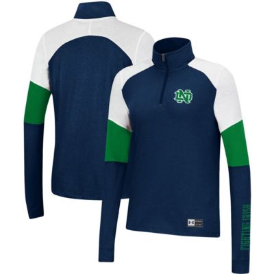 NCAA Under Armour Notre Dame Fighting Irish Sleeve Hit Raglan Quarter-Zip Jacket