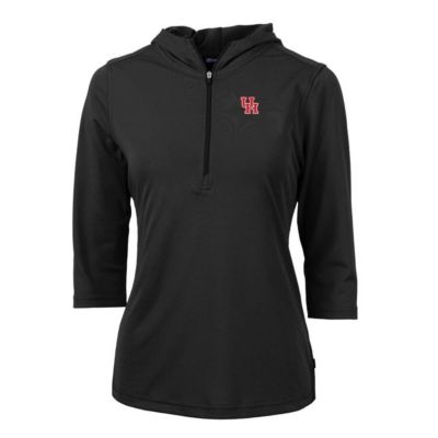 NCAA Houston Cougars Virtue Eco Pique Half-Zip 3/4 Sleeve Pullover Hoodie