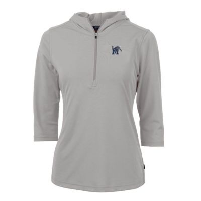 NCAA Memphis Tigers Virtue Eco Pique Half-Zip 3/4 Sleeve Pullover Hoodie