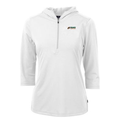 NCAA Florida A&M Rattlers Virtue Eco Pique Half-Zip 3/4 Sleeve Pullover Hoodie