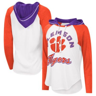 NCAA Clemson Tigers From the Sideline Raglan Hoodie Long Sleeve T-Shirt