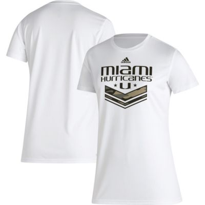 Miami (FL) Hurricanes NCAA Military Appreciation AEROREADY T-Shirt