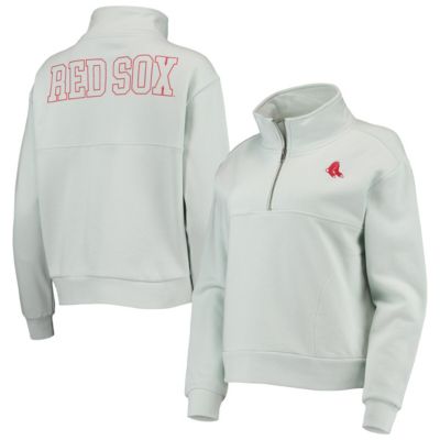 Boston Red Sox MLB Light Two-Hit Quarter-Zip Pullover Top