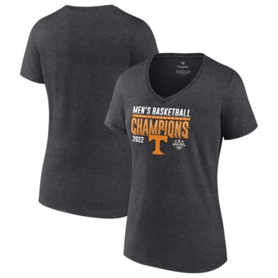 NCAA Fanatics ed Tennessee Volunteers 2022 SEC Basketball Conference Tournament s Locker Room V-Neck T-Shirt