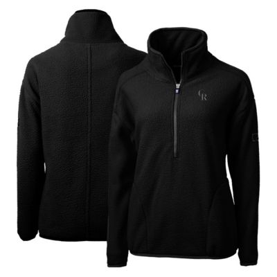 MLB Colorado Rockies Cascade Eco Sherpa Fleece Quarter-Zip Pullover Jacket