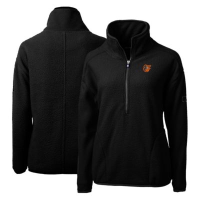 MLB Baltimore Orioles Cascade Eco Sherpa Fleece Quarter-Zip Pullover Jacket