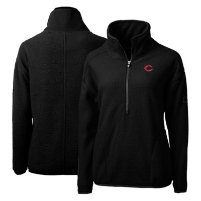 MLB Cincinnati Reds Cascade Eco Sherpa Fleece Quarter-Zip Pullover Jacket
