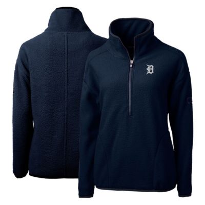 MLB Detroit Tigers Cascade Eco Sherpa Fleece Quarter-Zip Pullover Jacket