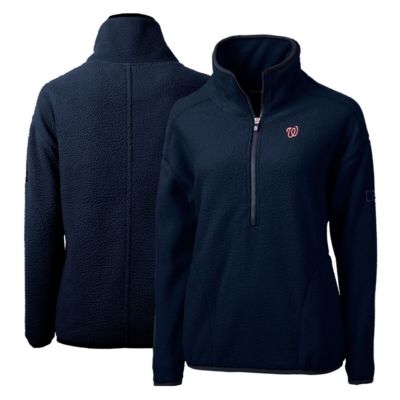 MLB Washington Nationals Cascade Eco Sherpa Fleece Quarter-Zip Pullover Jacket