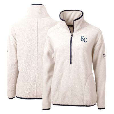 MLB Kansas City Royals Cascade Eco Sherpa Fleece Quarter-Zip Pullover Jacket
