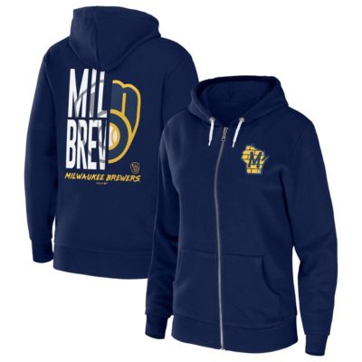 MLB Milwaukee Brewers Sponge Fleece Full-Zip Hoodie