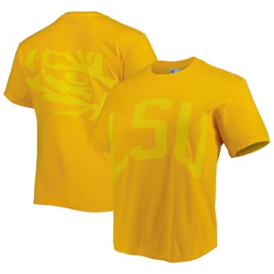 NCAA LSU Tigers Vintage Tubular Hyper Bright 2-Hit Cropped T-Shirt
