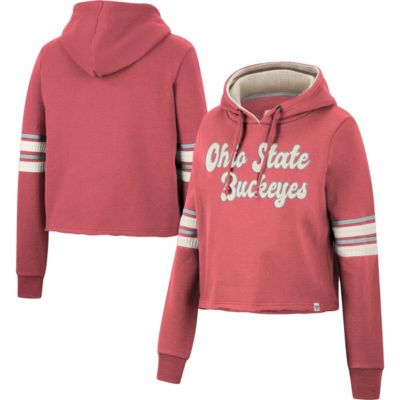 NCAA Ohio State Buckeyes Retro Cropped Pullover Hoodie