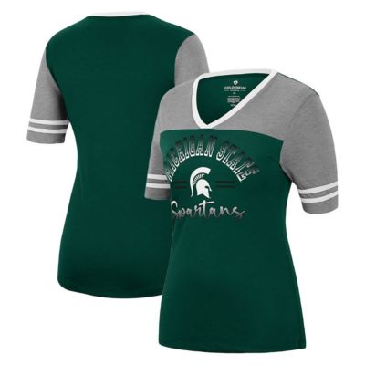 NCAA ed Michigan State Spartans There You Are V-Neck T-Shirt