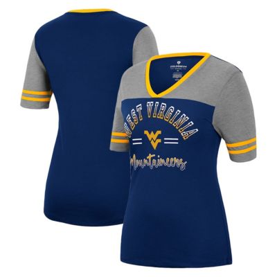 NCAA ed West Virginia Mountaineers There You Are V-Neck T-Shirt