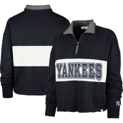 MLB New York Yankees Remi Quarter-Zip Cropped Top