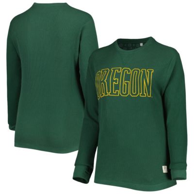 NCAA Oregon Ducks Surf Plus Southlawn Waffle-Knit Thermal Tri-Blend Long Sleeve T-Shirt