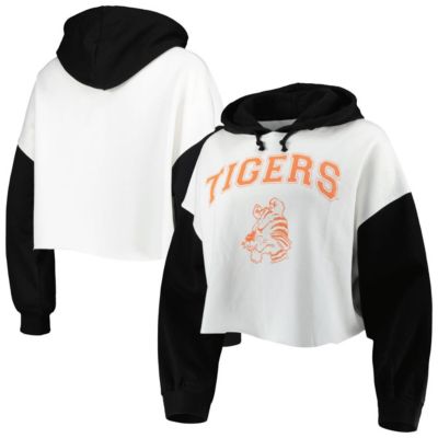 NCAA Clemson Tigers Good Time Color Block Cropped Hoodie