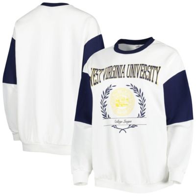 NCAA West Virginia Mountaineers It's A Vibe Dolman Pullover Sweatshirt