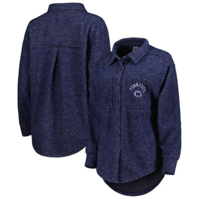 NCAA Penn State Nittany Lions Switch It Up Tri-Blend Button-Up Shacket