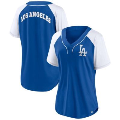 MLB Fanatics Los Angeles Dodgers Ultimate Style Raglan V-Neck T-Shirt