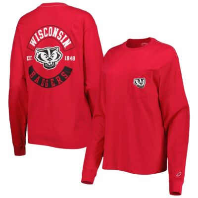 NCAA Wisconsin Badgers Oversized Pocket Long Sleeve T-Shirt