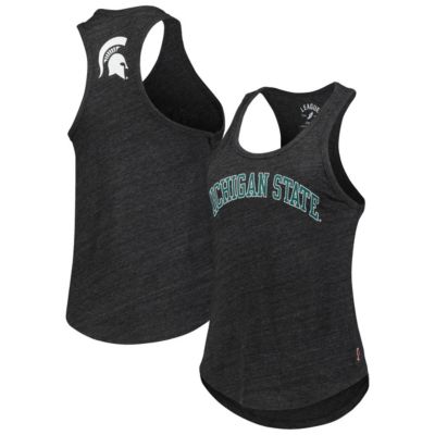 NCAA Michigan State Spartans Two-Hit Intramural Tri-Blend Scoop Neck Racerback Tank Top