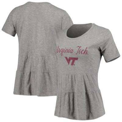 NCAA Virginia Tech Hokies Willow Ruffle-Bottom T-Shirt
