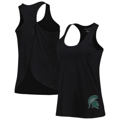 NCAA Michigan State Spartans Charm 2.0 Scoop Neck Open Back Racerback Tank Top