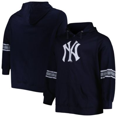 MLB New York Yankees Plus Size Front Logo Full-Zip Hoodie