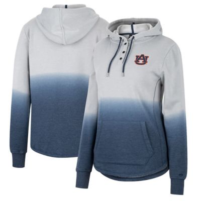 NCAA Auburn Tigers Aurelia Dip-Dye Quarter-Snap Pullover Hoodie