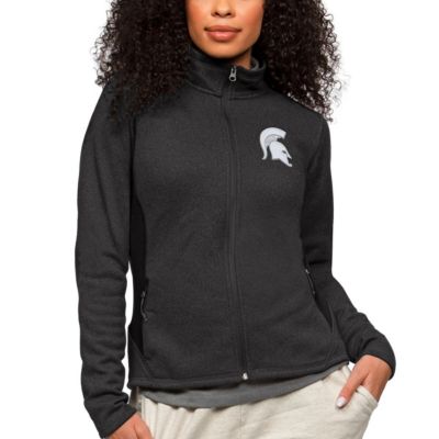 NCAA Heather Michigan State Spartans Course Full-Zip Jacket