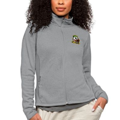 NCAA Heather Oregon Ducks Course Full-Zip Jacket