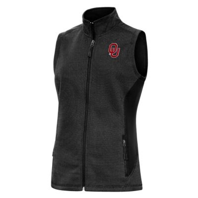 NCAA Heather Oklahoma Sooners Course Full-Zip Vest
