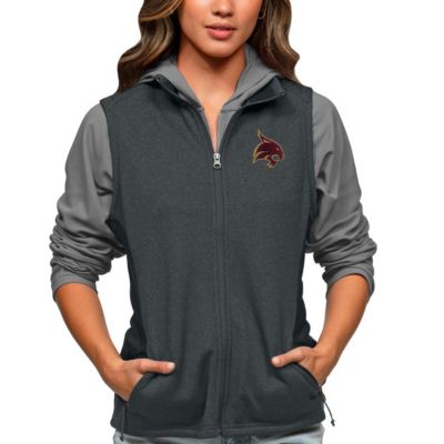 NCAA Heather Texas State Bobcats Course Full-Zip Vest