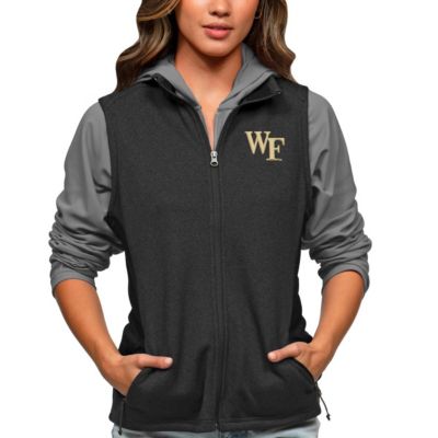 NCAA Heather Wake Forest Demon Deacons Course Full-Zip Vest