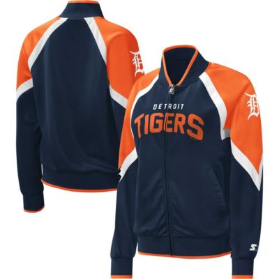 MLB Detroit Tigers Touchdown Raglan Full-Zip Track Jacket