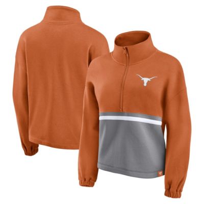 NCAA Fanatics Texas Texas Longhorns Fleece Half-Zip Jacket