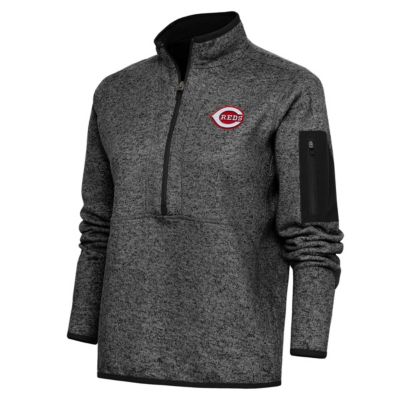 MLB Cincinnati Reds Logo Fortune Quarter-Zip Pullover Jacket