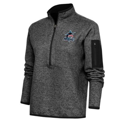 MLB Miami Marlins Logo Fortune Quarter-Zip Pullover Jacket