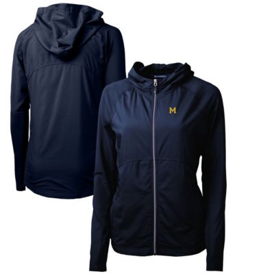 NCAA Michigan Wolverines Adapt Eco Knit Hybrid Recycled Full-Zip Hoodie