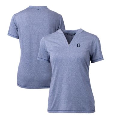 NCAA Heather Georgetown Hoyas Forge Stretch Blade V-Neck Top